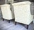 Custom Pair Pearson Wingback Jacquard Leaf Vine Transitional Chairs For Sale - Image 14 of 15