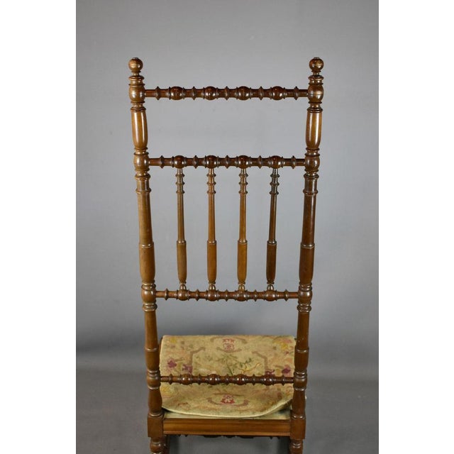 Antique French Walnut Side Chair For Sale - Image 3 of 13