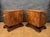Art Deco Nightstands with Figured Wood Veneer, 1940s, Set of 2 For Sale - Image 9 of 18