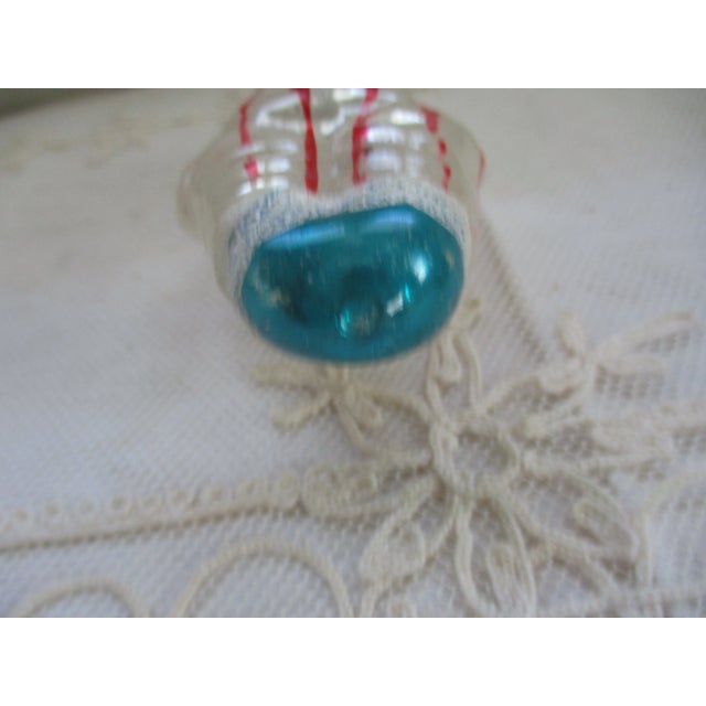 Glass Antique German Christmas Feather Tree Hand Blown Glass Clown Ornament For Sale - Image 7 of 7