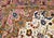 Vintage Persian Tabriz Square Area Rug, Hand-Knotted Wool & Silk, Fine Medallion Floral Pattern, Ivory & Pale Pink, 7x7 For Sale - Image 13 of 16