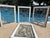 5-Piece Art Deco Beveled Leaded Glass Window Set Matching Transom & 4 Sidelights For Sale - Image 14 of 18