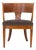 Antique Danish Round Back Oak Chair, 1920s For Sale