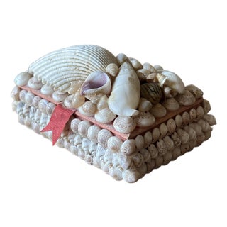 Vintage English Shell Box For Sale