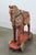 Indian Pair of Monumental Indian Polychrome Carved Wood Horses on Wheels, 19th C. For Sale - Image 3 of 17