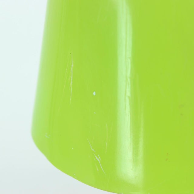 Czechoslovakian Green Table Lamp in Metal by Lidokov, 1960s For Sale - Image 6 of 14
