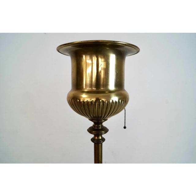 1960’s Hollywood Regency Spanish Torchiere Floor Lamp by Stiffel For Sale In Los Angeles - Image 6 of 12