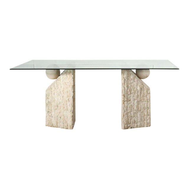 Post Modern Mactan Stone Dining Table Chairish