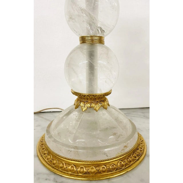 Pair of Baques Rock Crystal Table Lamps, 19th/20th Century For Sale In New York - Image 6 of 13