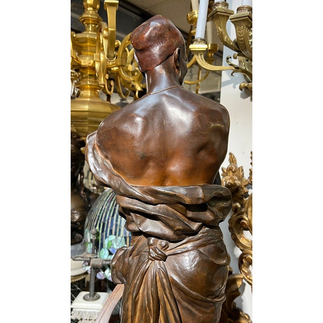 Georges-Charles Coudray Large Orientalist Egyptian Female Bronze Sculpture For Sale - Image 14 of 18