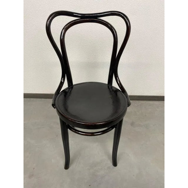 Very rare blac secession Thonet chair. This piece is attributed to the mentioned designer/maker. It has no attribution...