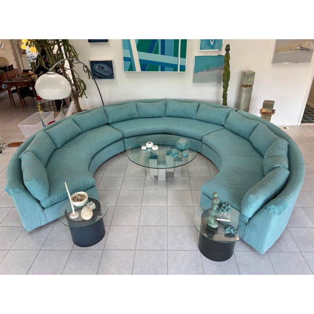 1970s Milo Baughman Attributed Circular Sectional Sofa For Sale - Image 11 of 11