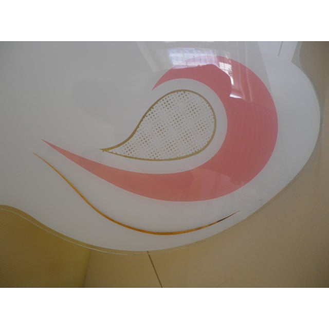 Mid-Century Rhodoid Free-Form Pendant Light, Italy, 1950s For Sale - Image 10 of 17