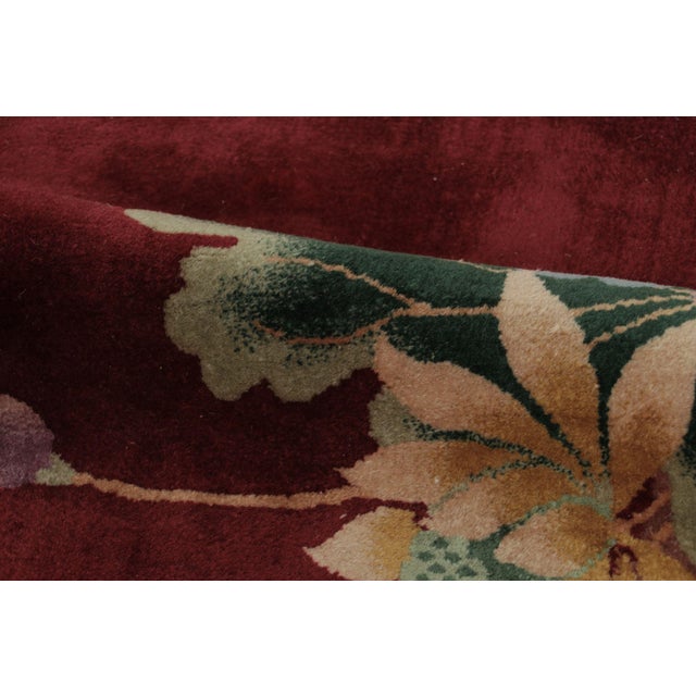 1920s Antique Chinese Peking Rug in Red With Fierce Phoenix Design - Rug & Kilim For Sale - Image 5 of 9