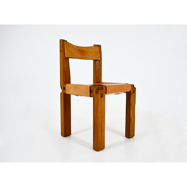 Wood S11 Dining Chairs by Pierre Chapo, 1966, Set of 6 For Sale - Image 7 of 14