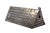 Triangular Silver Toothpick Holder with Geometric Figures and Opening in the Lid For Sale - Image 10 of 10
