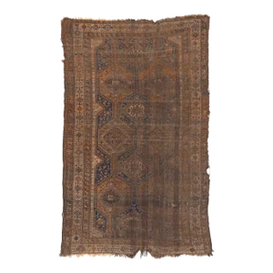 Distressed Antique-Worn Persian Shiraz Rug - 05'10 X 09'05