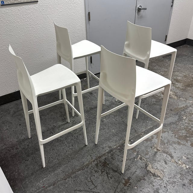 Mario & Claudio Bellini for Heller Bellini Outdoor Barstools, Set of Four For Sale - Image 12 of 12
