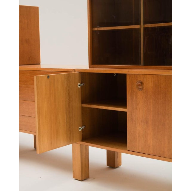 A Scandinavian-style modular sideboard, a piece that stands out for its functional design and the warmth of light-toned...