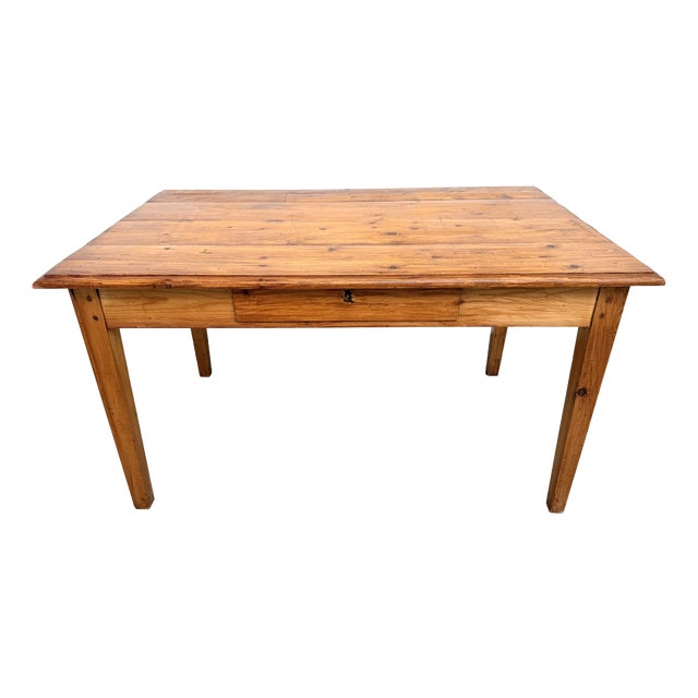 Farmhouse Table in Pine, France, 1950s For Sale