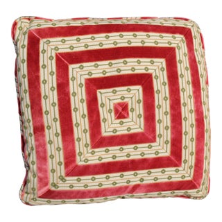 Mid C. Down Filled Possibly Silk Velvet Pillow For Sale