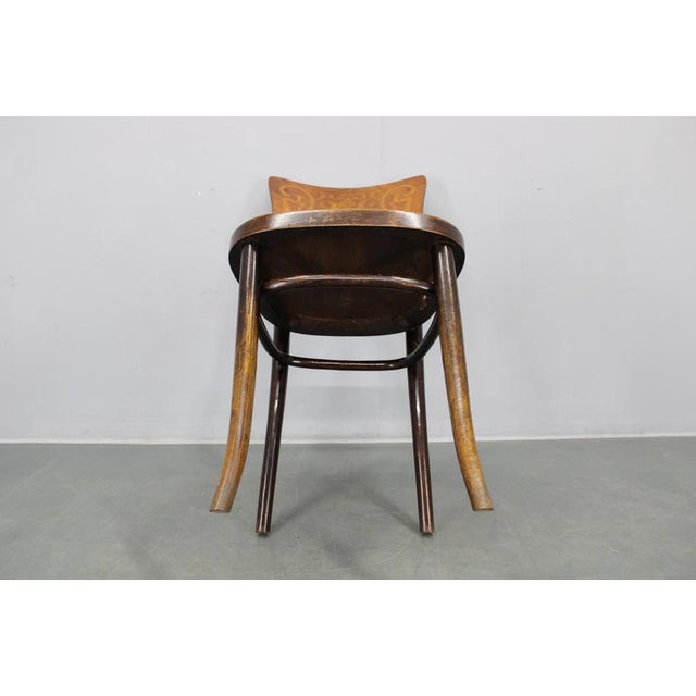 Art Nouveau Bentwood Chairs from Thonet, Czechoslovakia, 1920s, Set of 2 For Sale - Image 6 of 18