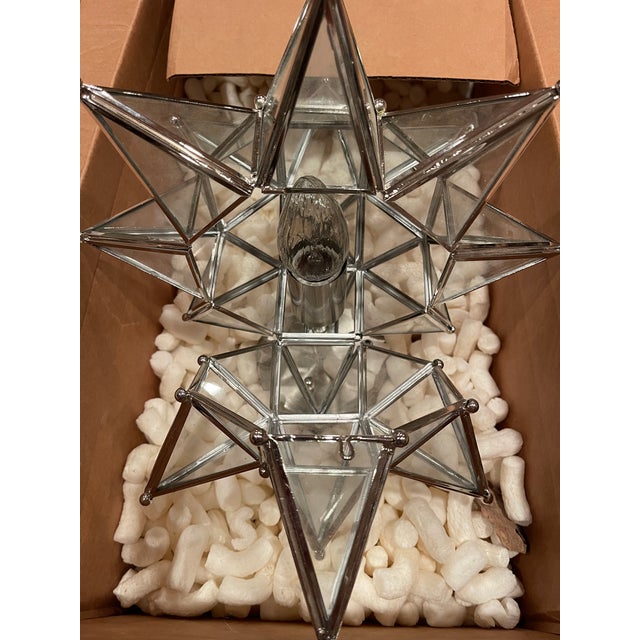 Moravian Star Semi-Flush Ceiling Light For Sale - Image 11 of 12