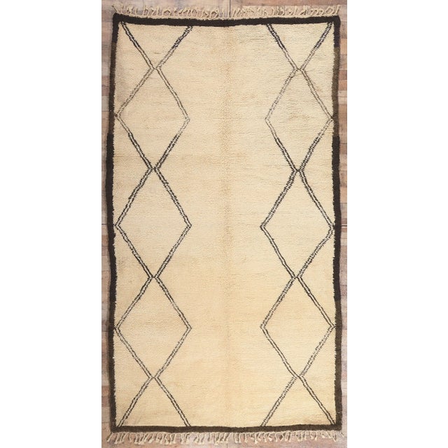 Beni Ourain Moroccan Rug - 06'04 x11'01 For Sale - Image 9 of 9