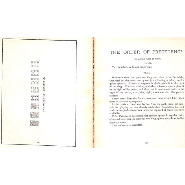 Traditional "Dick's Games of Patience; Or Solitaire With Cards" 1912 Dick, William B. For Sale - Image 3 of 9