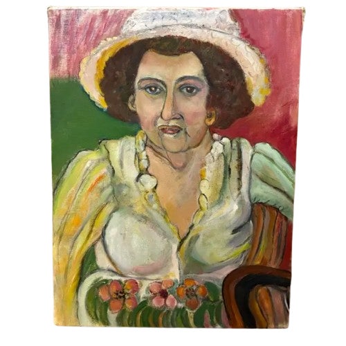Mid Century Portrait - Lottie, Signed For Sale