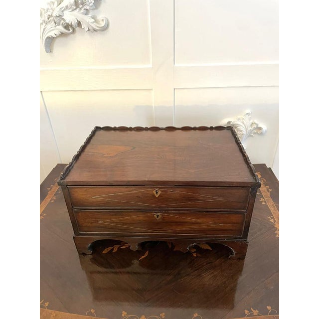 Antique Victorian Rosewood Writing Box For Sale - Image 17 of 17