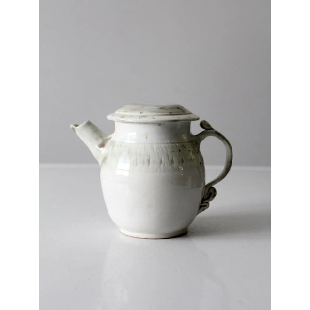 Contemporary Vintage Studio Pottery Tea Pot For Sale - Image 3 of 13