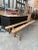 Pair of antique oak benches Seat width 18 cm / Leg width 35 cm (very stable) Perfect to complement a large farm table! I...