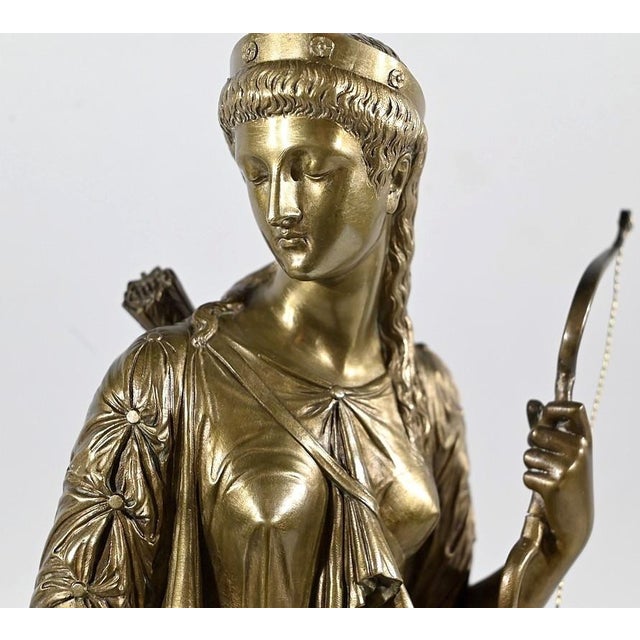 Peiffer, Diana the Hunter, Late 19th Century, Bronze For Sale - Image 6 of 18