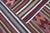 1970s Rustic Style Stripe Design Hand Knotted Oushak Kilim Rug For Sale - Image 11 of 12