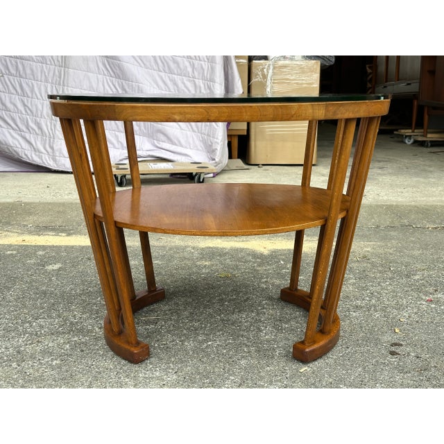 Danish Art Deco Round Coffee Table from Slagelse Møbelværk, 1940s For Sale - Image 4 of 7