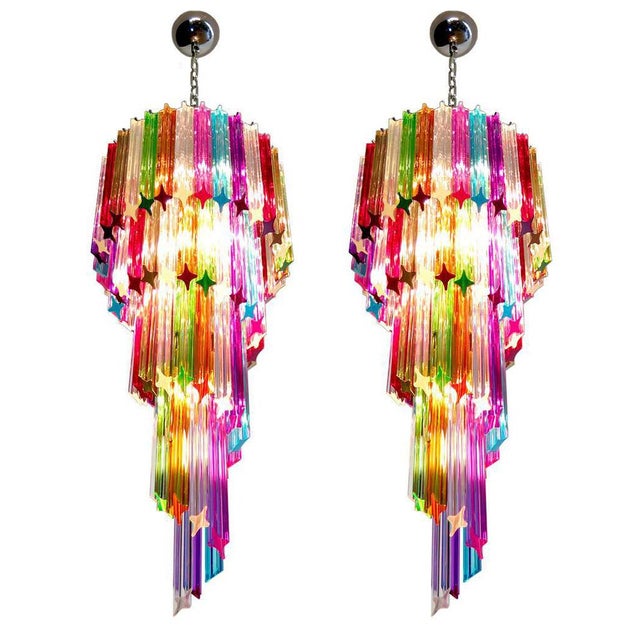 1990s Italian Chandeliers, 1990s, Set of 2 For Sale - Image 5 of 17