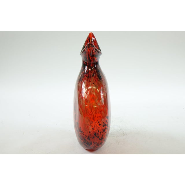 Contemporary Mid 20th Century Decorative Art Glass Vase For Sale - Image 3 of 4