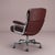 Herman Miller Eames Time Life Executive Chair in Original Bordeaux Leather by Herman Miller For Sale - Image 4 of 12