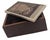 Offered is a hand-carved box of Cumarú wood (also known as Brazilian Teak), carved from a single block of wood with no...