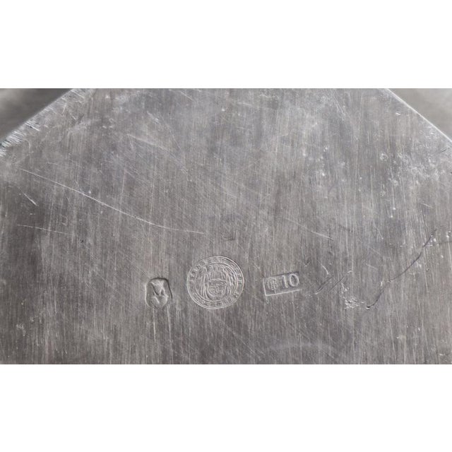 Silver Swedish Grace Pewter Scalloped Bowl by Estrid Ericson for Svenskt Tenn, 1933 For Sale - Image 8 of 11