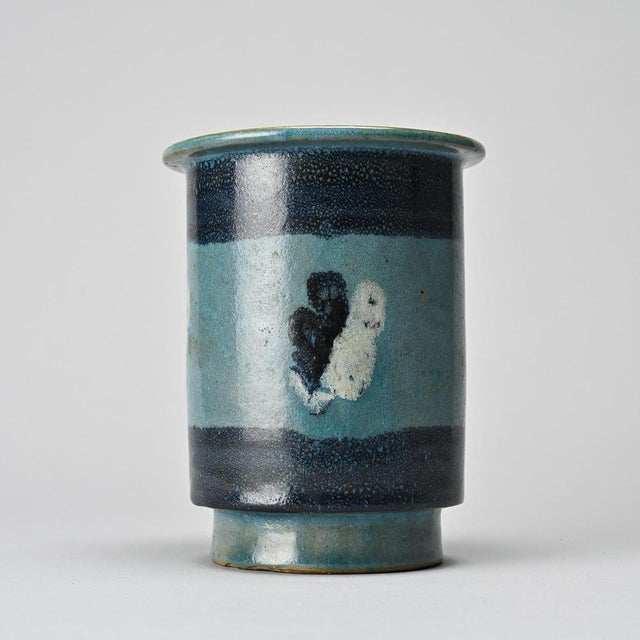 Small Glazed Ceramic Vessel by Menelika Pottery, 1950s For Sale - Image 4 of 13