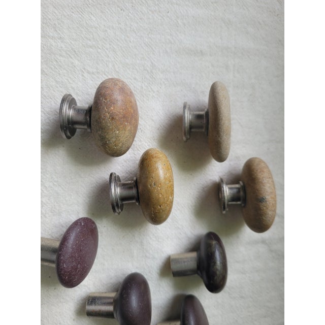 Metal 90's Rock Cabinet Knobs - Set of 9 For Sale - Image 7 of 8
