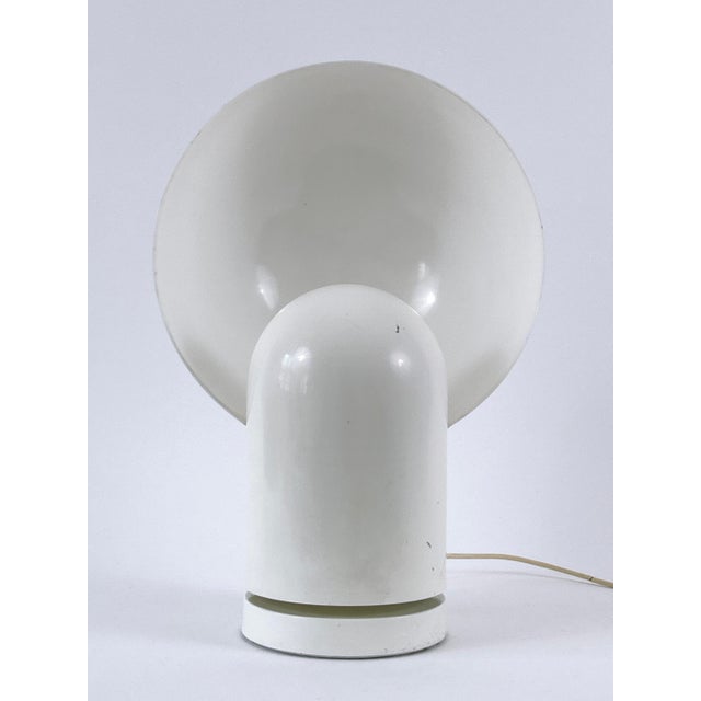 White Large Table Lamp Radar by Carlo Bimbi and Nilo Gioacchini for Guzzini, Italy, 1967 For Sale - Image 8 of 18