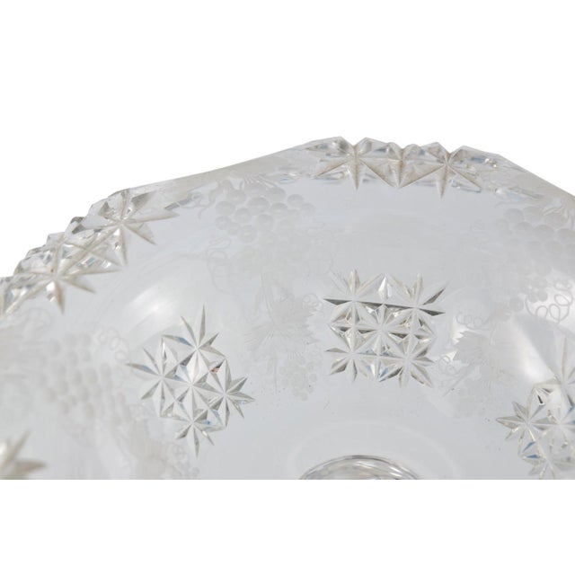 1920s Antique Cut Glass Table Centrepiece, 1920 For Sale - Image 5 of 6