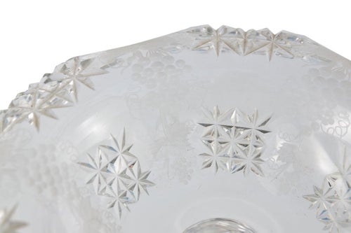 Antique Cut Glass Table Centrepiece, 1920 Glassware Sets