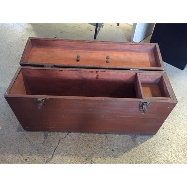 Vintage Wooden Tool Box Chairish