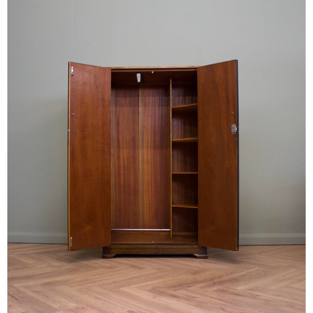 1950s Mid-Century Oak Compact Wardrobe, 1950s For Sale - Image 5 of 8