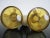 Vintage Moser Amber Bohemian Glass Atomizer Perfume Bottle Set Pair in Case For Sale - Image 10 of 12