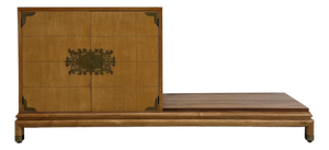 Vintage Wooden Platform Credenza